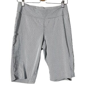 SC and Co  pinstripe shorts size 8 Bermuda stretch Rayon blend
